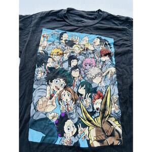 My Hero Academia Official Womens Black Funimation T Shirt Size Medium Mens S